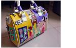 Europe and selling women's handbags shoulder diagonal cartoon character