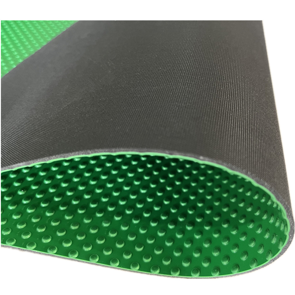 Green color 2mm type rubber material ESD antistatic rubber floor mat
