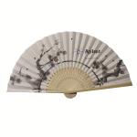 BSBH Chinese Craft Hand Fan Festival Gifts Custom Logo Bamboo Folding Hand Fans