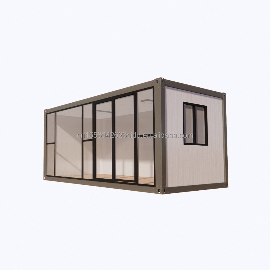 Galvanized Steel Bending 20ft Prefabricated Modular Steel Housing Eco-Friendly Container Homes for Outdoor Living Store