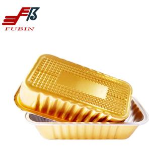 Wholesale Fast Food Microwavable Oven Airline Meal Tray Takeaway Aluminum Foil Packing from china suppliers