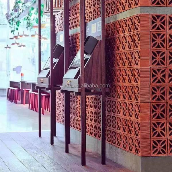 7% Absorption Terracotta Facade Panel Breezeway Tile In Classical Design For Decorative Garden Brick Decoration