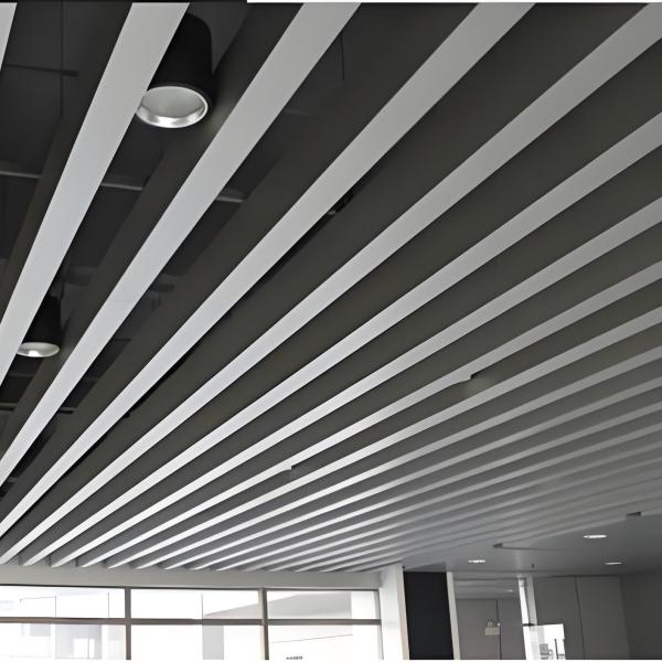 Modern Decorative Aluminum Ceiling Strip Slat Baffle Aluminum Strip Ceiling