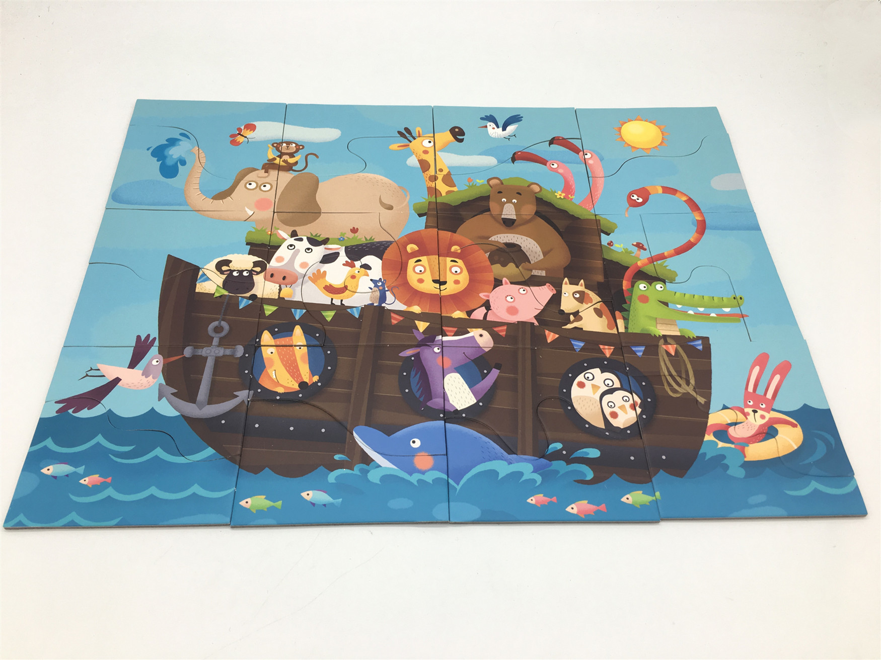 Personalized 2 Sided Jigsaw Puzzle Games Noah'S Arks For Young Children
