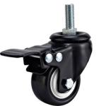 light duty 2" swivel black PU caster , 2.5 inch, 3 inch PU castor, small caster,
