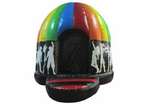 Wholesale 0.55mm PVC Tarpaulin Inflatable Jump House , Commercial Blow Up Dome Bouncy House Music from china suppliers