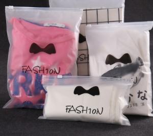 Wholesale EVA / PVC Clear Plastic Zipper Pouch Logo Printing For Underwear Clothing from china suppliers