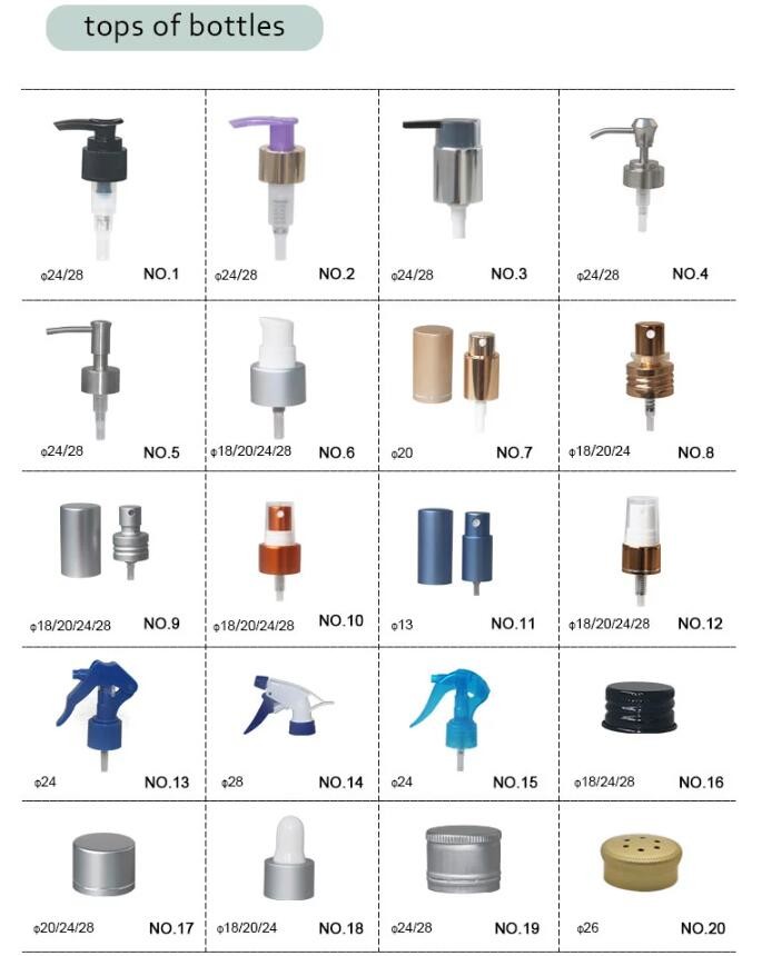 Shampoo Container Cosmetic Pump Bottles