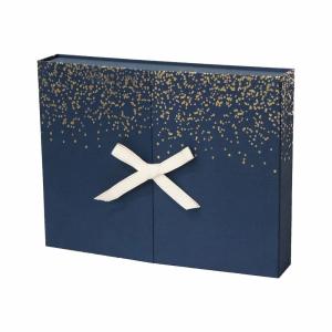 Wholesale 30 Drawers Navy Blue Surprise Gift Box , Beauty Advent Calendar With Ribbon from china suppliers