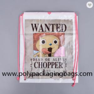 Wholesale Outdoor Sports PE CPE Double Layer Rope Backpack Bag Plastic Drawstring Bags from china suppliers