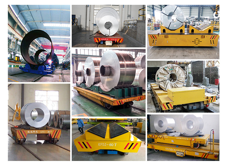 Electric Coils Trolley Slow Moving Q235 Coil Transfer Cart