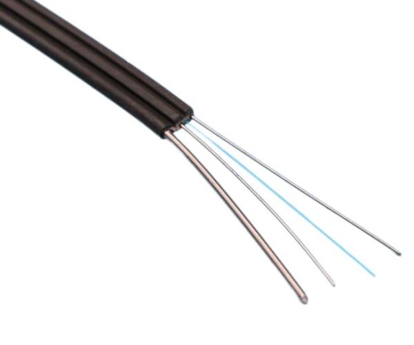 2 Core Singlemode Fiber Optic Drop Cable 9/125 G657A1 LSZH For Outdoor