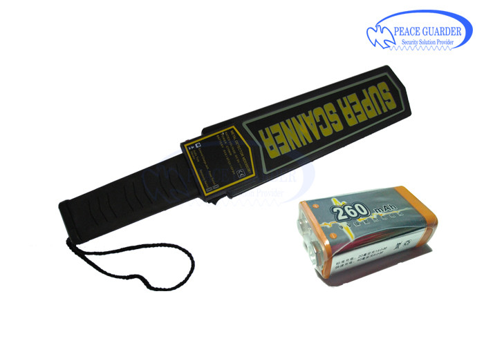 LED Indicator Alarm Handheld Metal Detector Light Weight For Body Security Scanner