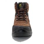 Injection pu/pu with steel toe cap full grain leather safety shoes