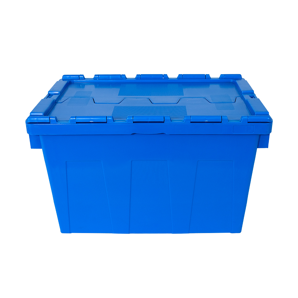 Nested Plastic Container Logistic Nesting PP Plastic Box with Lid Customized Color