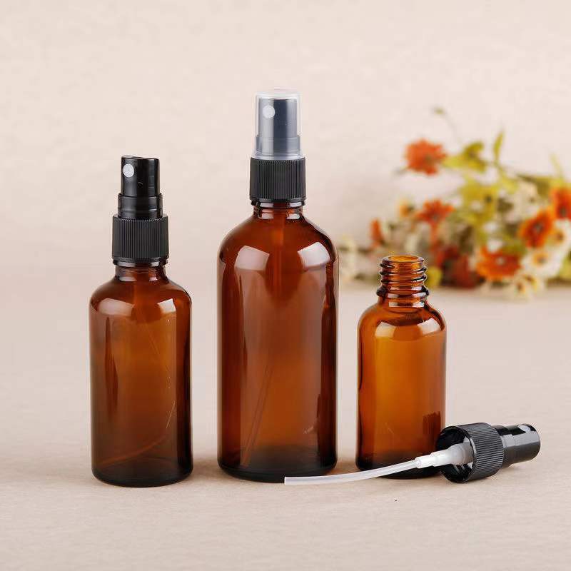 30ml 50ml 100ml Round Glass Perfume Bottles with Stock Fragrance Pump Spray and Empty Oil Packaging