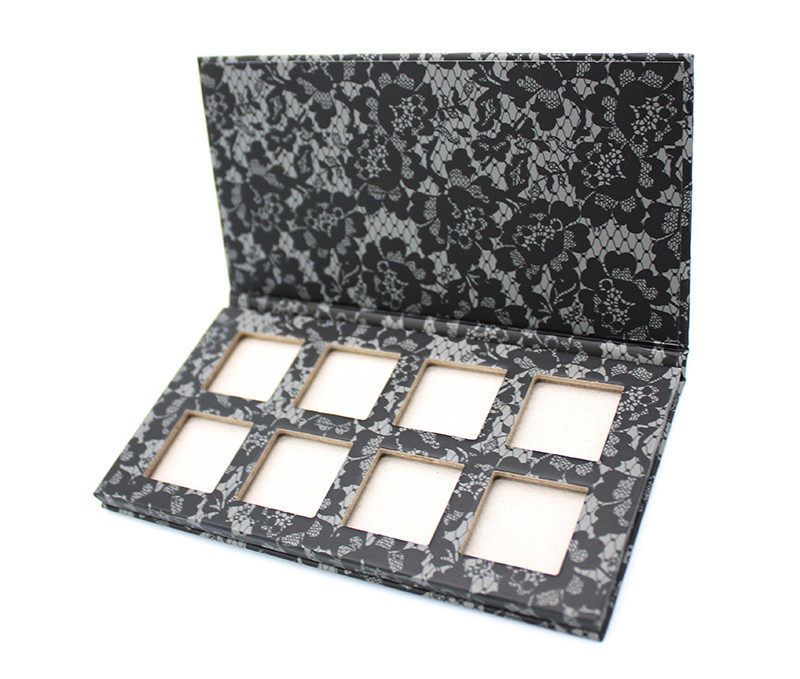 Magnetic Empty Cardboard Eyeshadow Palette Recyclable CMYK PMS Printing