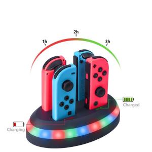 Wholesale LED Indication Nintendo Switch Gaming Accessories 4 In 1 Charging Dock Lamppost from china suppliers
