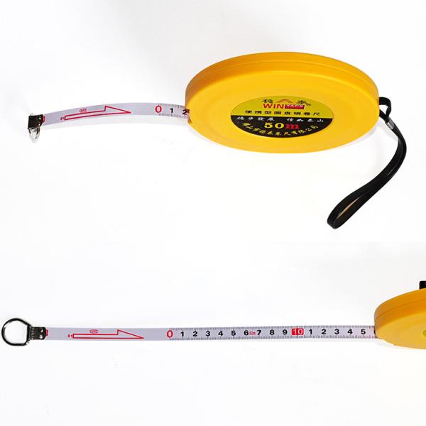 Portable 50m 165ft Steel Tape Measure For Straight Lines Infrastructure Engineering Measuring Distances