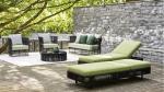 Round White Wicker Outdoor Rattan Daybed Lounge Furniture
