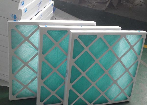 Air Flow Mini Cardboard Air Filter , F7 Paper Frame Pleated Air Conditioner