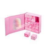 Pink Rigid Magnetic Gift Box Rigid Display Box For Cosmetic Jewelry Packaging