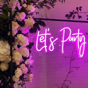 Wholesale Vasten Let'S Party Love Wedding Custom Neon Signs Handmade from china suppliers