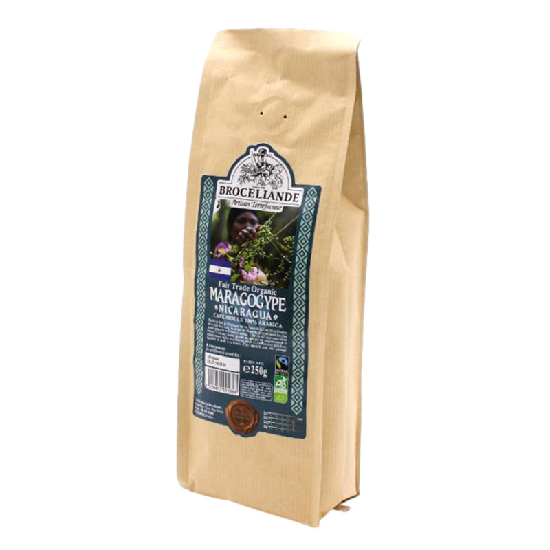 250g Brown Paper Packaging Bag for Heat Seal Compostable Rice Nuts Plastic Side Gueest Bag