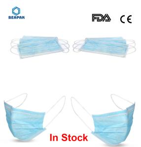 Wholesale Soft Lining Surgical 3 Ply Face Mask Non-Woven Fabrics Ear loop from china suppliers