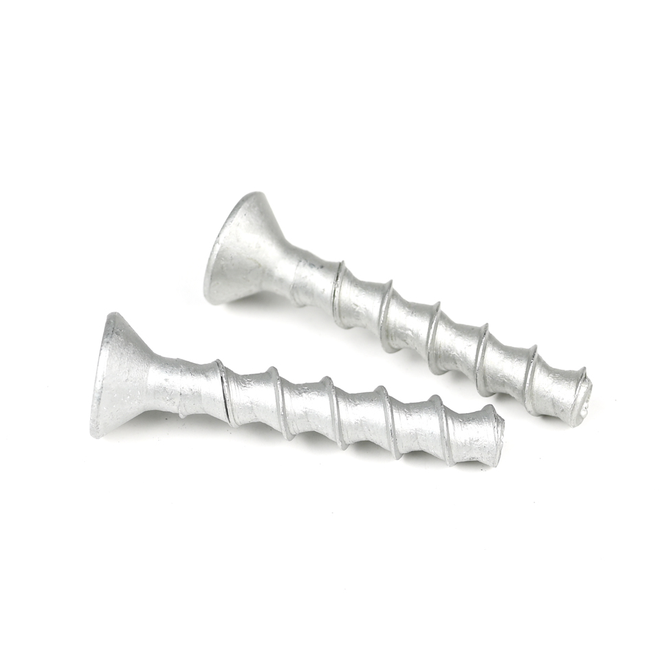 M8 60mm Stainless Steel Anchor Bolt Sus410 Hex Socket Flat Head Self Drilling Concrete Screw
