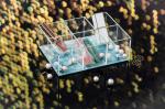 17.5x13x6cm Green Glitter Clear Aesthetic Desk Organizer