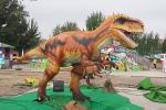 Realistic Robot Interactive Realistic Orange Animatronic Dinosaur For Mall