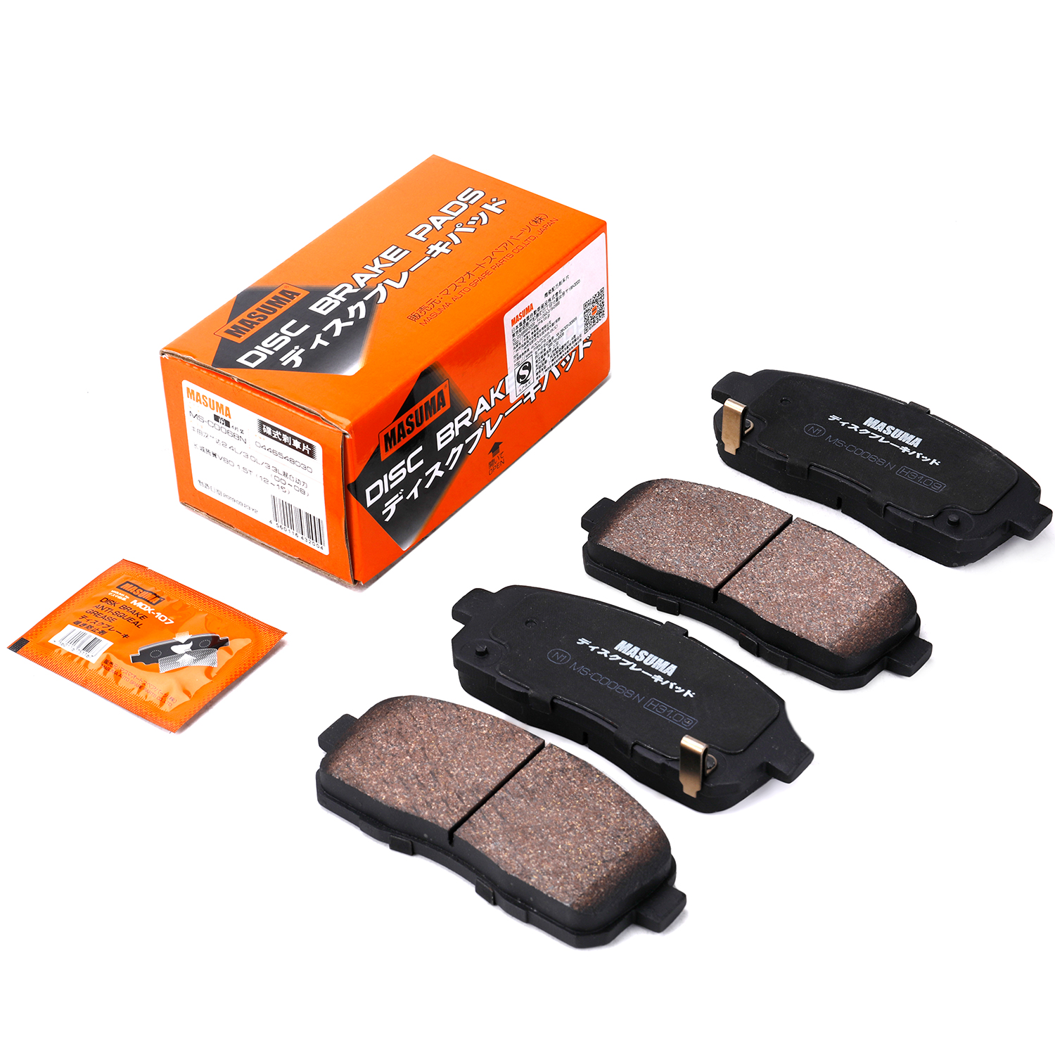 JAPANESE CAR MS-C0068N MASUMA Auto Wear Sensor Pair Brake pads set Ceramic Disc 0446548030