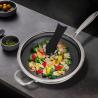 Buy cheap Factory Wholesale PFOA Free Non Stick Works 18/8 Stainless Steel Wok Pan with from wholesalers