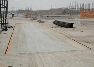 Wholesale 60 Ton Rated Load Truck Weighbridge 10mm Thickness Perfect Detection Means from china suppliers