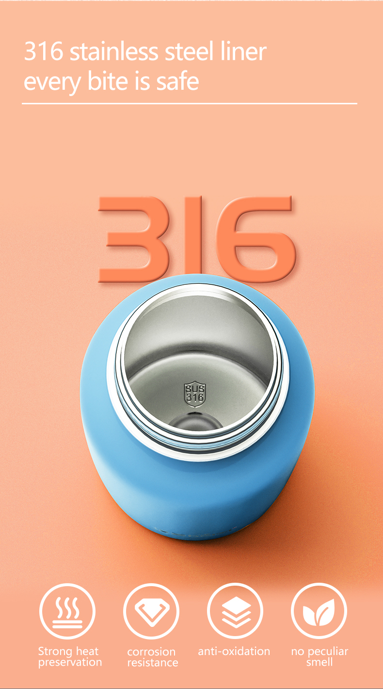 Vacuum Insulated Straw Thermos Flask Stainless Steel Thermos Cup For Children Kids