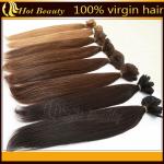 Straight Human Real Hair Clip In Hair Extensions no shedding for Thin Hair