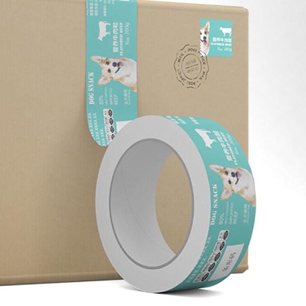 Custom Print CYMK Adhesive Sticker Label Paper Roll For Glass Jars Business