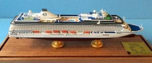Wholesale Oceania Cruises Riviera Boat Cruise Ship Model With Original Engraved Corridor from china suppliers