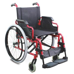 Wholesale Ultralight Aluminum Manual Wheelchair For Hospital Use 80*28*91cm ISO from china suppliers