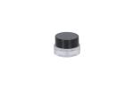 5G / 5ML Round Clear Glass Jars with Black Lids Makeup Foundation Lotion Cream