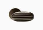 PVD Black Grey Plated Brass Bathroom Lever Lock Door Handle 94mm 62mm