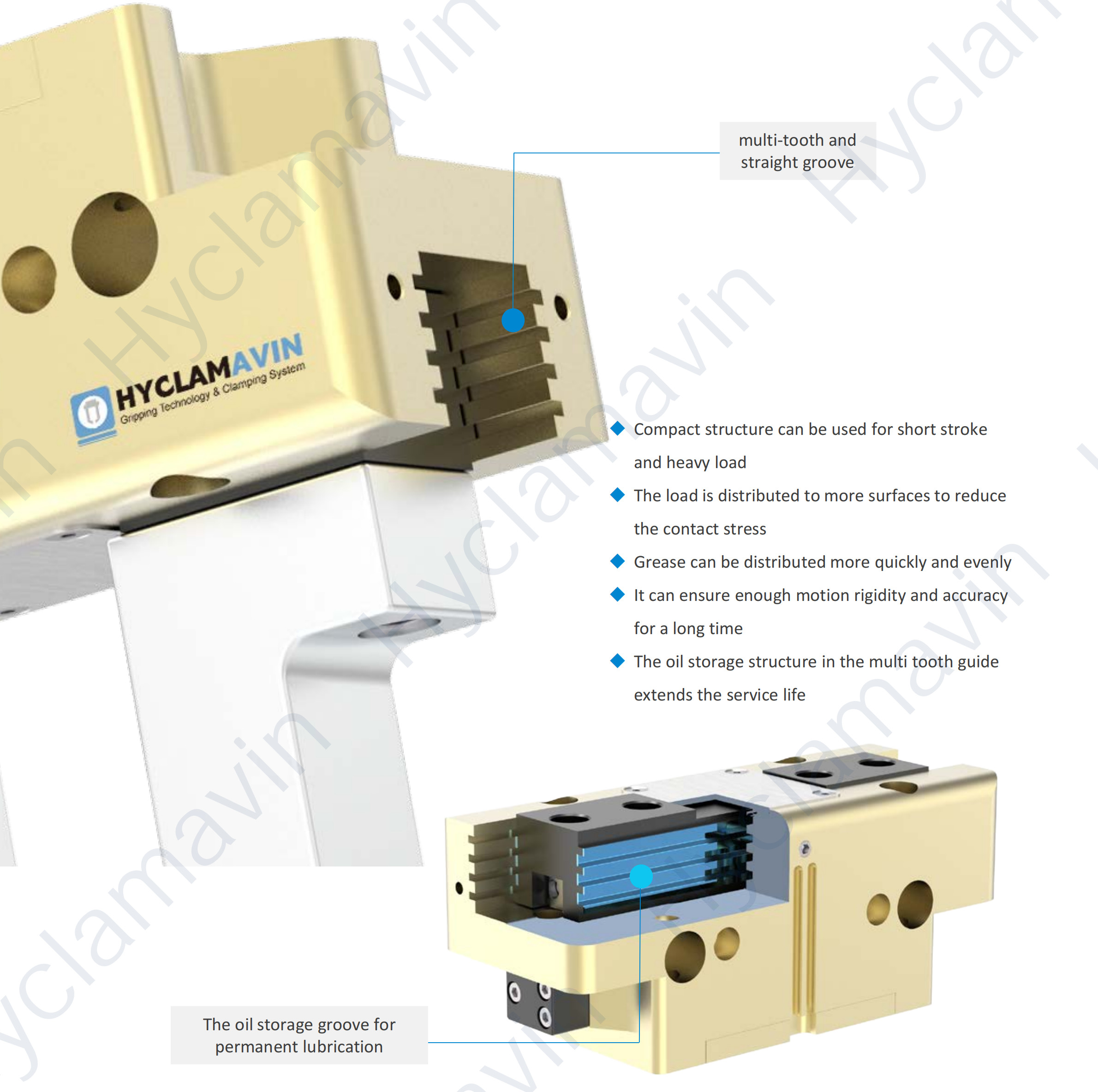 High Durability Pneumatic Gripper For Harsh Environments With Dust-Tight
