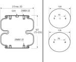 CONTITECH FD120-17/113053/2B-181 Rubber Air Spring Air Suspension Kit