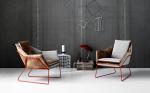 Fabric New York Chair By Sergio Bicego , Stainless Steel Frame Saba Italia Chair