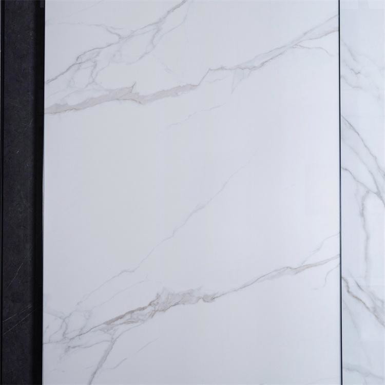 Porcelain Floor Tile Marble Look Slab Glazed Polished Surface