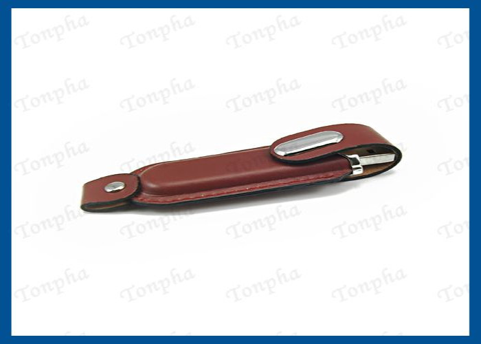 Logo Free Leather USB Flash Drive , Leather Bracelet Usb Flash Drive