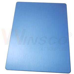 Wholesale 304 304L Grade Hairline Stainless Steel Plate Blue PVD Coated Satin No.4 Inox Metal Sheet from china suppliers