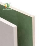 Customized Green Moisture Resistant Drywall , Waterproof Gypsum Sheet 9mm