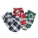 Soft Pet Apparel Summer Plaid Small Dog Vest 100% Cotton Material